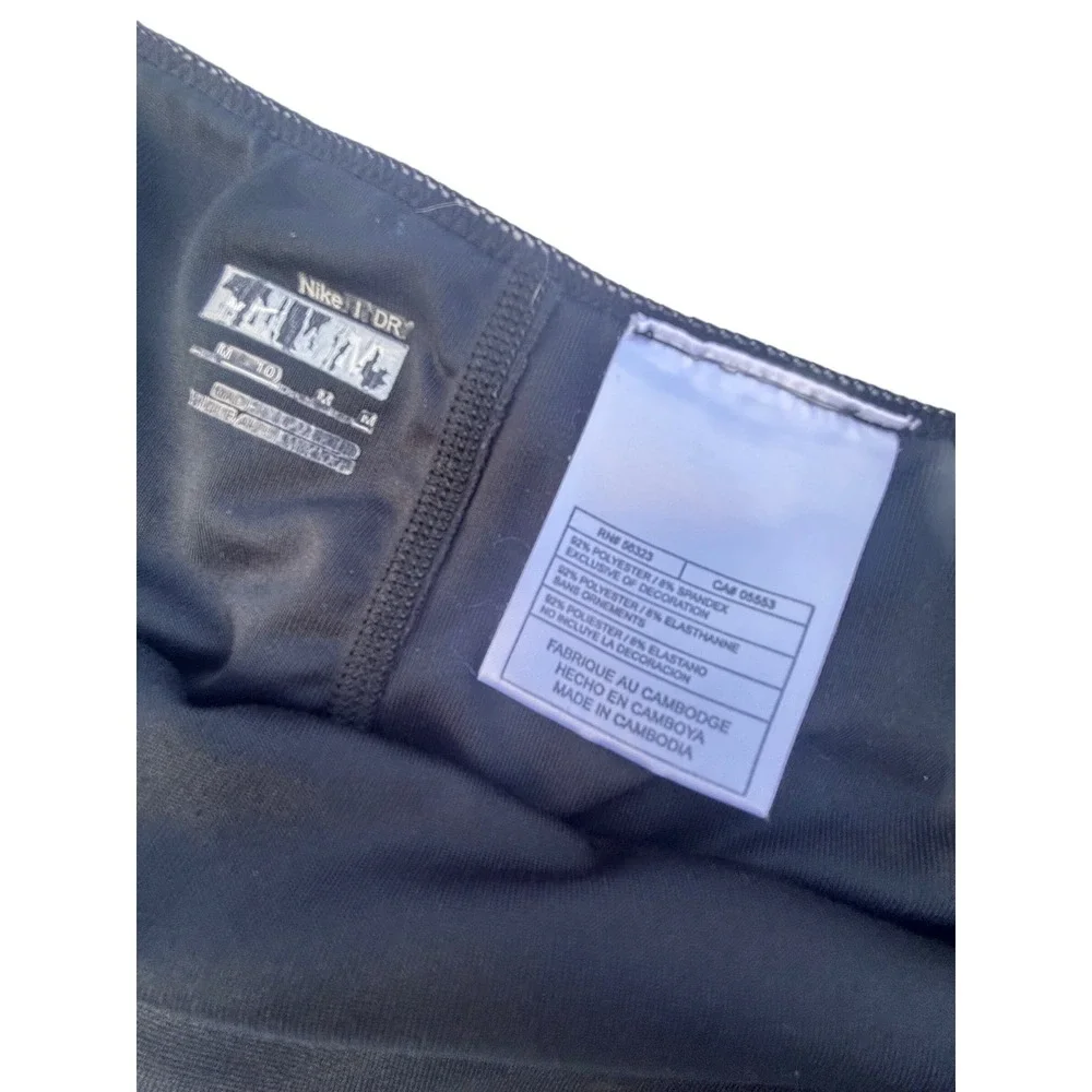 Nike FIT DRY Womens Tennis Skort Black White Logo Athletic  Size M‎ 337587-010